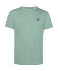 camiseta de algodon organico modelo brisa color verde whattii pecho