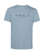 camiseta de algodon organico modelo energia agua color azul whattii pecho