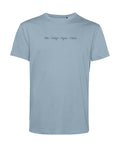 camiseta de algodon organico modelo equilibrio agua color azul whattii pecho