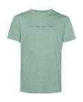camiseta de algodon organico modelo equilibrio aire color verde whattii pecho