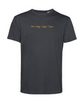 camiseta de algodon organico modelo equilibrio fuego color gris whattii pecho