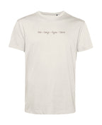 camiseta de algodon organico modelo equilibrio tierra color beige whattii pecho