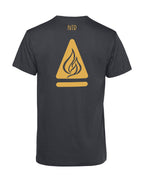 camiseta de algodon organico modelo fuego intenso color gris whattii espalda