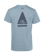 camiseta de algodn organico modelo marea color azul whattii espalda