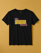 camiseta de algodon organico modelo barbacoa color negro whattii pecho