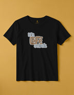 camiseta de algodon organico modelo cafe color negro whattii pecho