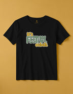 camiseta de algodon organico modelo festival color negro whattii pecho