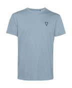 camiseta de algodon organico modelo ola color azul whattii pecho