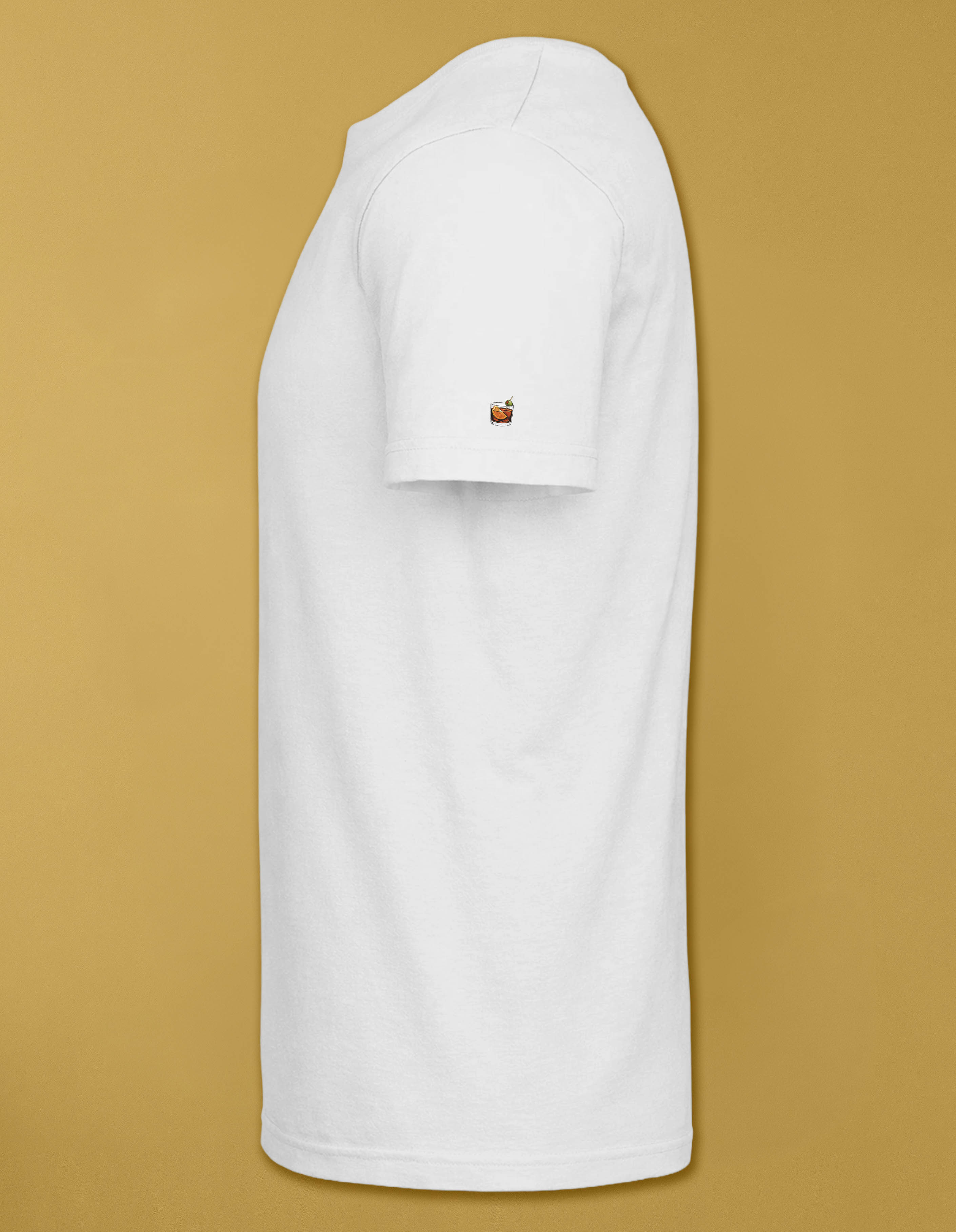 camiseta de algodon organico modelo vermut color blanco whattii manga